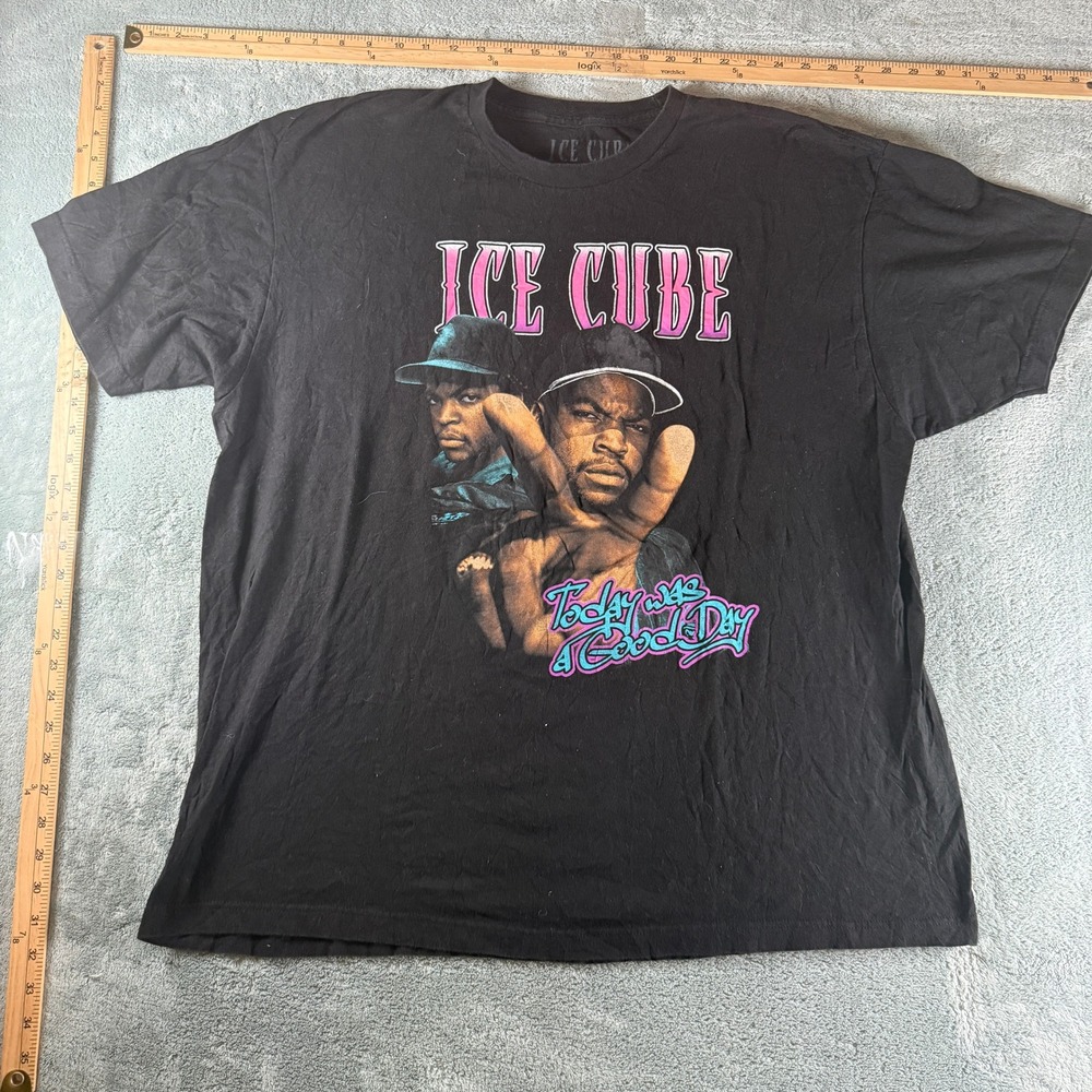 Ice‎ Cube Today Was A Good Day Graphic T-Shirt Mens 2XL Black Hip Hop Rap Tee